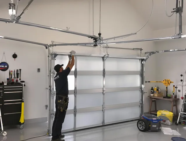 Garden City Garage Door Repair certified team performing precision garage door installation in Garden City